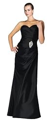 A-line Satin Floor Length Sweetheart Bridesmaid Dress 