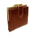 New EEL Skin Organiser Money Wallet Card Holder Brown