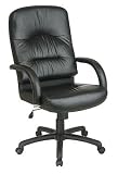 High Back Leather Executive Chair By Office Star