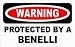 WARNING PROTECTED BY A BENELLI Apron (Various Colors Available) Image