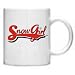 Sporting Goods : SnowGirl Coffee Mug - Yamaha Polaris Red Snowboarding Snowmobiling
