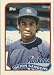 1989 Topps Traded Deion Sanders Rookie Baseball Card #110T - Shipped In Protective Display Case!