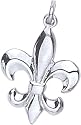 Fleur de lis Charm, Sterling Silver