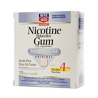 Rite Aid Nicotine Polacrilex Gum, 4mg, Original 170 ea