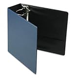 Cardinal 18753 - Recycled Leather Grain Vinyl EasyOpen Slant D-Ring Binder, ....