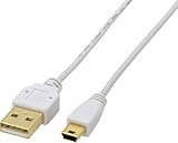 ELECOM ɍUSBP[u A-miniB 1.5m zCg USB-XM15WH