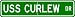USS CURLEW MSCO 8 Street Sign - Navy Ship Gift Sailor