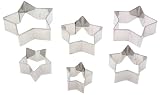 Ateco 6-Piece Graduated Star Cookie Cutter Set