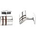 Silver Men's Wood Cufflinks by Fred Bennett