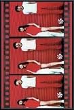 Art Poster Metal Framed Print - White Stripes - Film Strips - Artist: unknown- Poster Size: 24 X 36