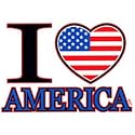 I Love America Adult T-Shirt