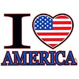 I Love America Womens Scoop Neck T-Shirt