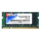 Patriot PSD22G6672S Signature PC2-5300 DDR2 667MHz 2GB SODIMM CAS 5 Module (Green)