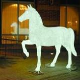 Giant 7 Foot Commercial Acrylic LED Horse Christmas Display - 8,200 LED Lights