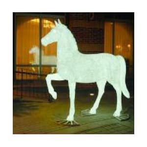 Giant 7 Foot Commercial Acrylic LED Horse Christmas Display - 8,200 LED Lights