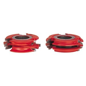 Freud UP265 2-Sided Bead Profile Shaper Cutter Set For 3 4-Inch Rail And Stile Doors, 1-1 4 Bore by Freud