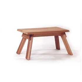 Western Red Cedar Wood Outdoor Patio Stool