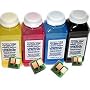 HP Laserjet CP1215 CP1518 CM1312 CM1312nfi CP1215 CP1514n CP1515n CP1518ni CP1217 Full Toner Refill Kit with instructions and LJ cartridge chips.