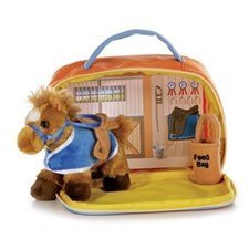 Plush My Pony Stable Playset 6.5"