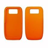 Orange Silicone Gel Skin Cover Case for Nokia E63 [Accessory Export Brand]
