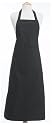 Domestique Cotton Twill Cafe Apron, Black