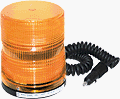 Tomar 824MB-1228 Multi Strobe Double/Quad Flash w/ Mag. Mount & 10' Coil Cord Amber 12 - 28VDC