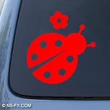 LADYBUG - Lady Bug - Car, Truck, Notebook, Vinyl Decal Sticker #1094 | Vinyl Color: Red