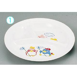 メラミンお子様食器「ベン＆ベティー」　BB-1　　丸ランチ皿[大] 