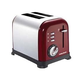 Morphy Richards 44327 Accents Toaster, 2 Slice, Burgundy Red