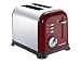 Morphy Richards 44327 Accents Toaster, 2 Slice, Burgundy Red