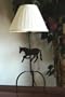 Table Lamp with ''Running Horse'' Cutout