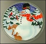 Peggy Karr Snowman Dessert Plate 6-in.