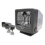Wisecomm OW0702 7-Inch Black and White Observation System with 2 Indoor Night Vision Audio Capable Cameras - Large (Grey)