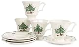 Nikko Christmastime Cup & Saucer, Set of 4