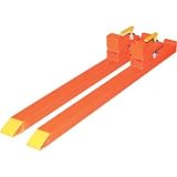 AlumiForks Aluminum Bucket Forks - 1200-Lb. Capacity, Orange, Model# ALO1200