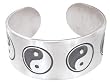 Yin Yang Zen Buddhism Peace Pewter Bracelet