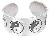 Yin Yang Zen Buddhism Peace Pewter Bracelet