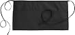 Fiumara Apparel 3 Pocket Waist Apron Black 12"L x 23"W -Made in USA