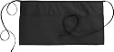 Fiumara Apparel 3 Pocket Waist Apron Black 12"L x 23"W -Made in USA