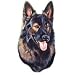 Plush German Shepherd Adult Long Sleeve T-Shirt