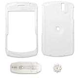 PCMICROSTORE Brand Rim BlackBerry 8300 Curve PDA Smart Phone Translucent Clear Snap-On Crystal Protective Case Cover with Removable Belt Clip