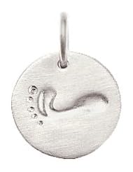 Footprint Charm and Pendant in Sterling Silver