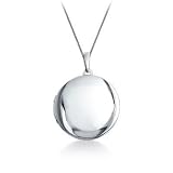 Sterling Silver Plain Round Pendant