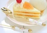 イマン ダイアナローズ 陶器 セラミックティースプーンGD
