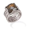 Faceted Smoky Quartz Ring