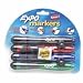 Dry Erase Markers, Fine Tip, 4 Assorted Colors/Set SAN84074
