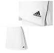 Adidas Piped Synergy Skirt (Womens) White/Black
