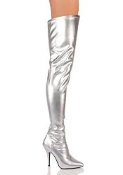 Women's 5 Inch Heel Stretch Thigh High Boots