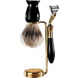 Black and Gold 3 Piece Razor Set