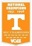 Tennessee Volunteers 24x36 Dynasty Wool Banner - College Athletics Sports Merchandise
